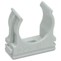 Держатель для трубы 25мм серый IEK 10шт 