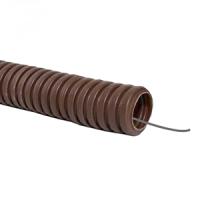 Труба гофра 20мм ПВХ бук с протяжкой TDM 25м