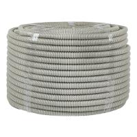 Труба гофра 16мм ПВХ 100м серый EKF с протяжкой 