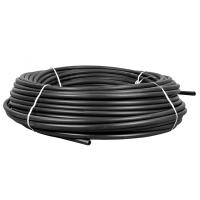 Труба гладкая жесткая 25мм ПНД черный EKF 100м