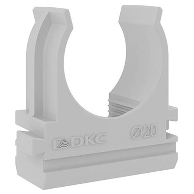 Держатель для трубы 16мм серый 100шт для МП DKC 