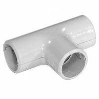 Тройник 16мм разъемный IP40 серый пластик PlexUp 1шт